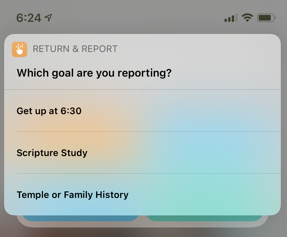 Asking what goal